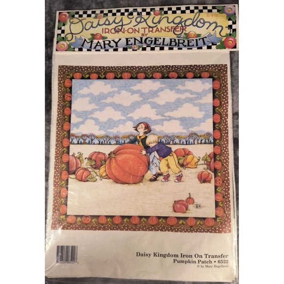 Daisy Kingdom Mary Engelbreit Pumpkin Patch Iron-On Transfer 6522 For Crafting & - Picture 1 of 4
